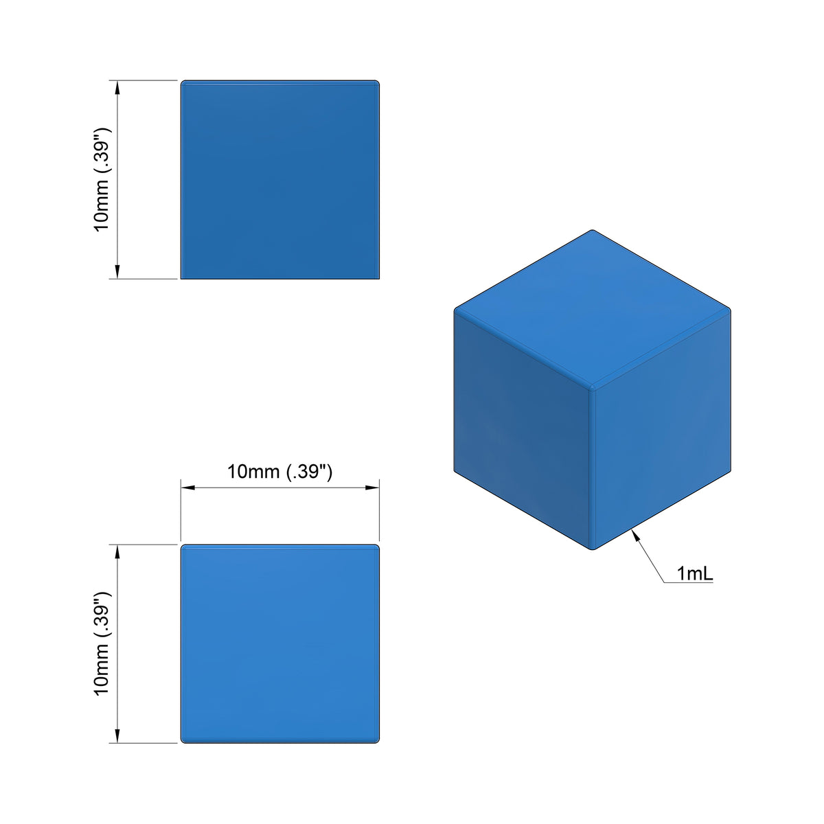 1mL Cube Gummy Mold