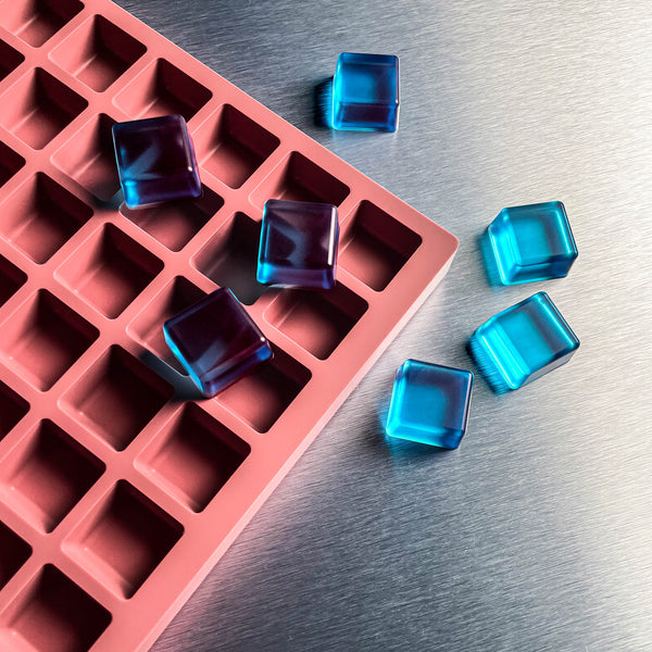 4ml Square Gummy Mold | Silicone Molds | Dark City Molds