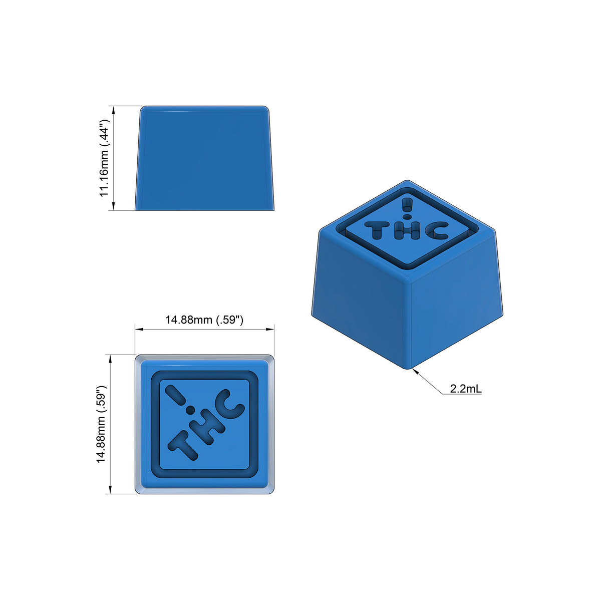 Square Gummy Mold Design