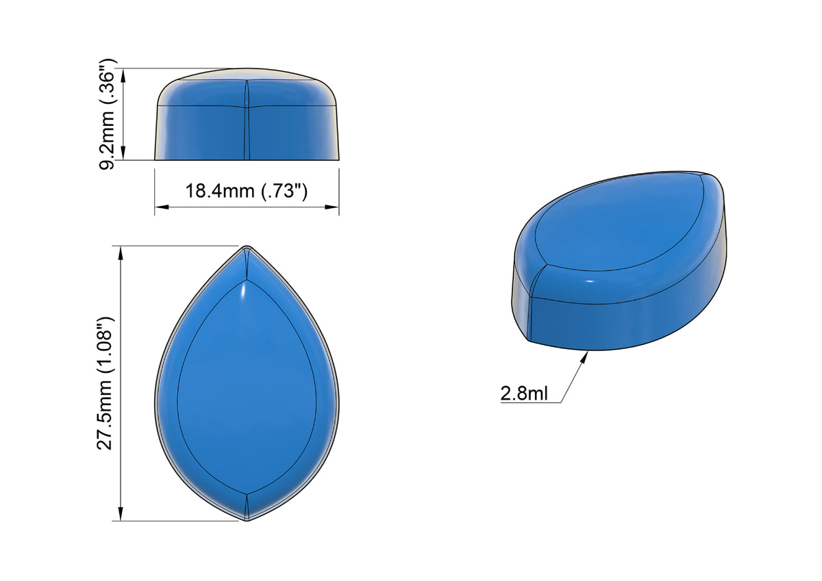 Cavity Piece Shape Candy Design