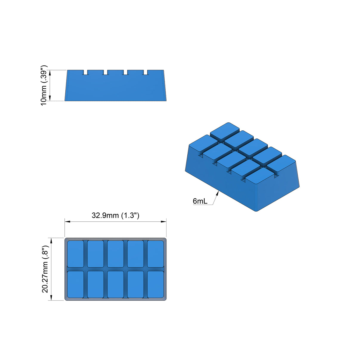 Multidose Rectangle Gummy Design