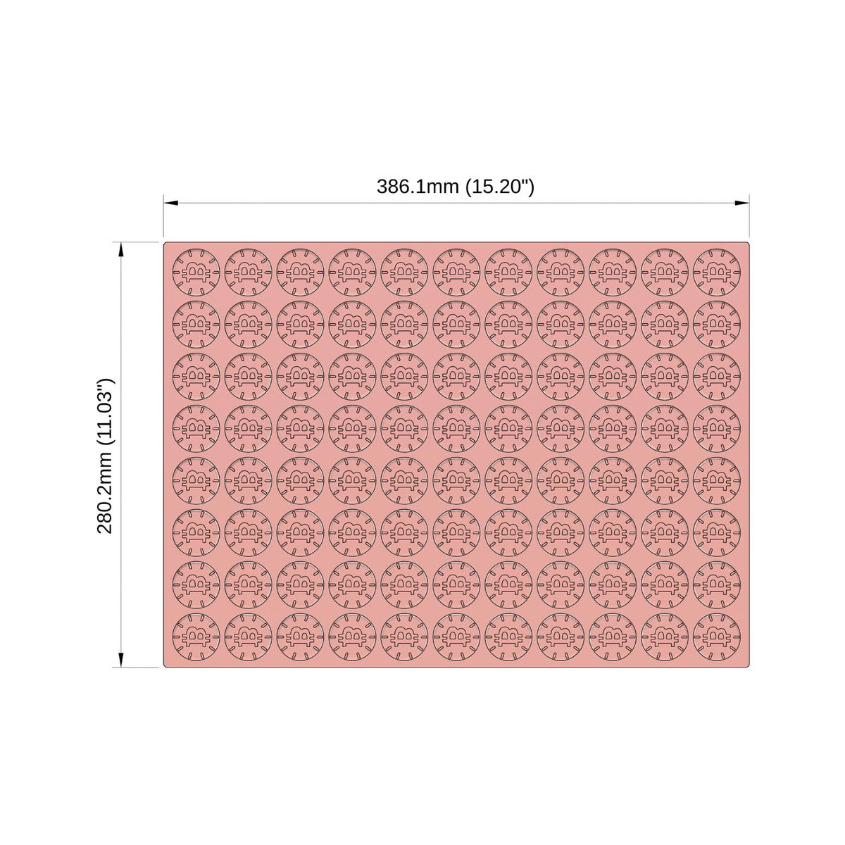 7.1mL Multidose Bitcoin Gummy Mold