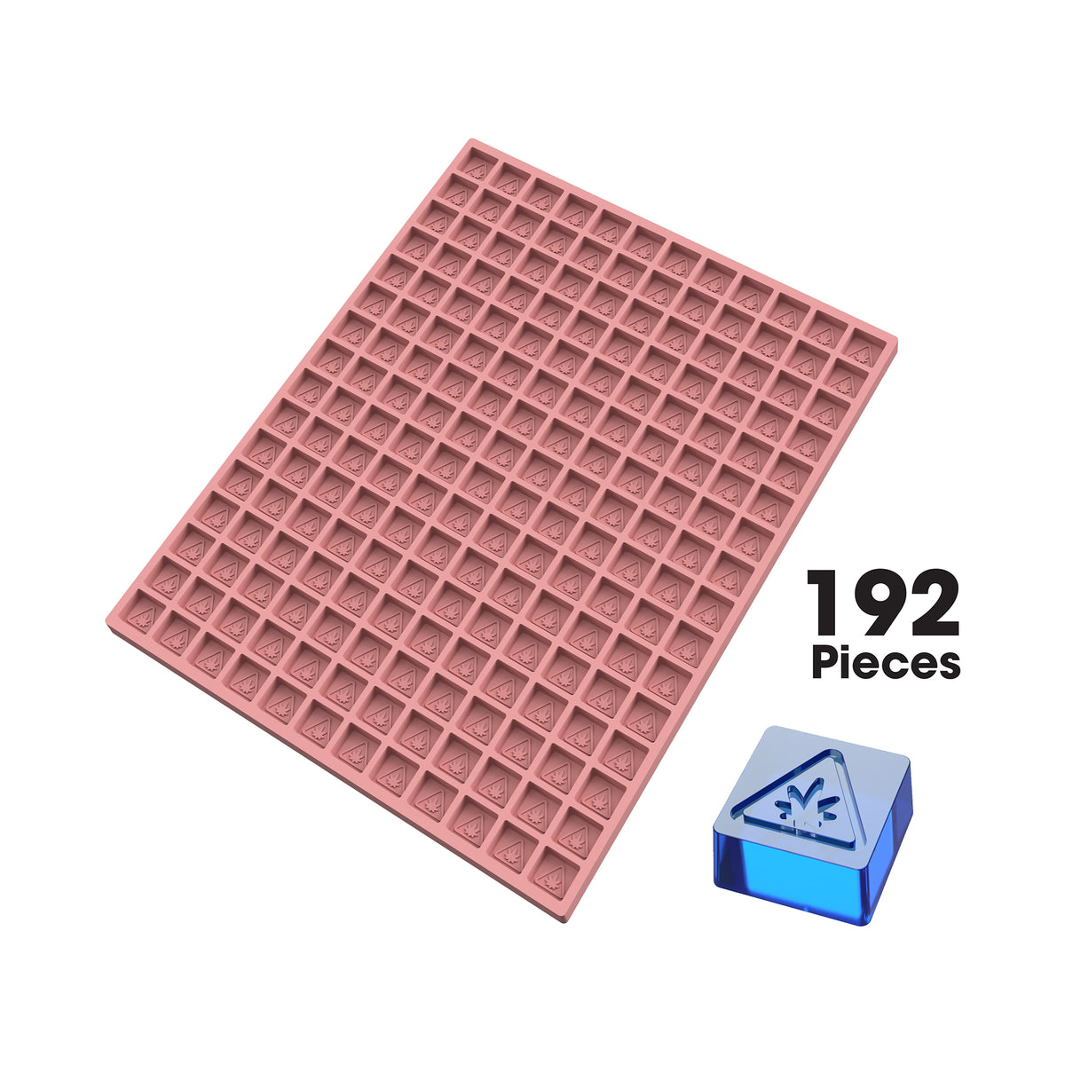 3.5mL Square Gummy Mold - New Jersey THC Symbol