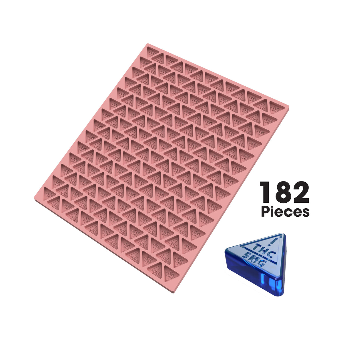 3mL Triangle Gummy Mold - Nevada THC Symbol &quot;5MG&quot;