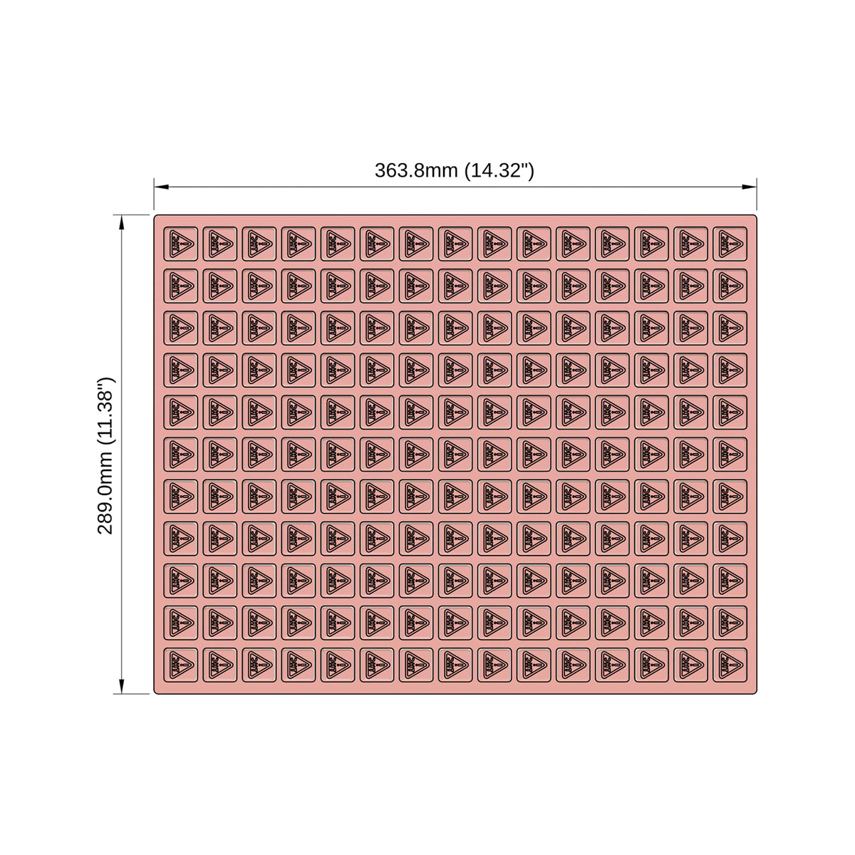 4mL Square Gummy Mold - Nevada THC Symbol