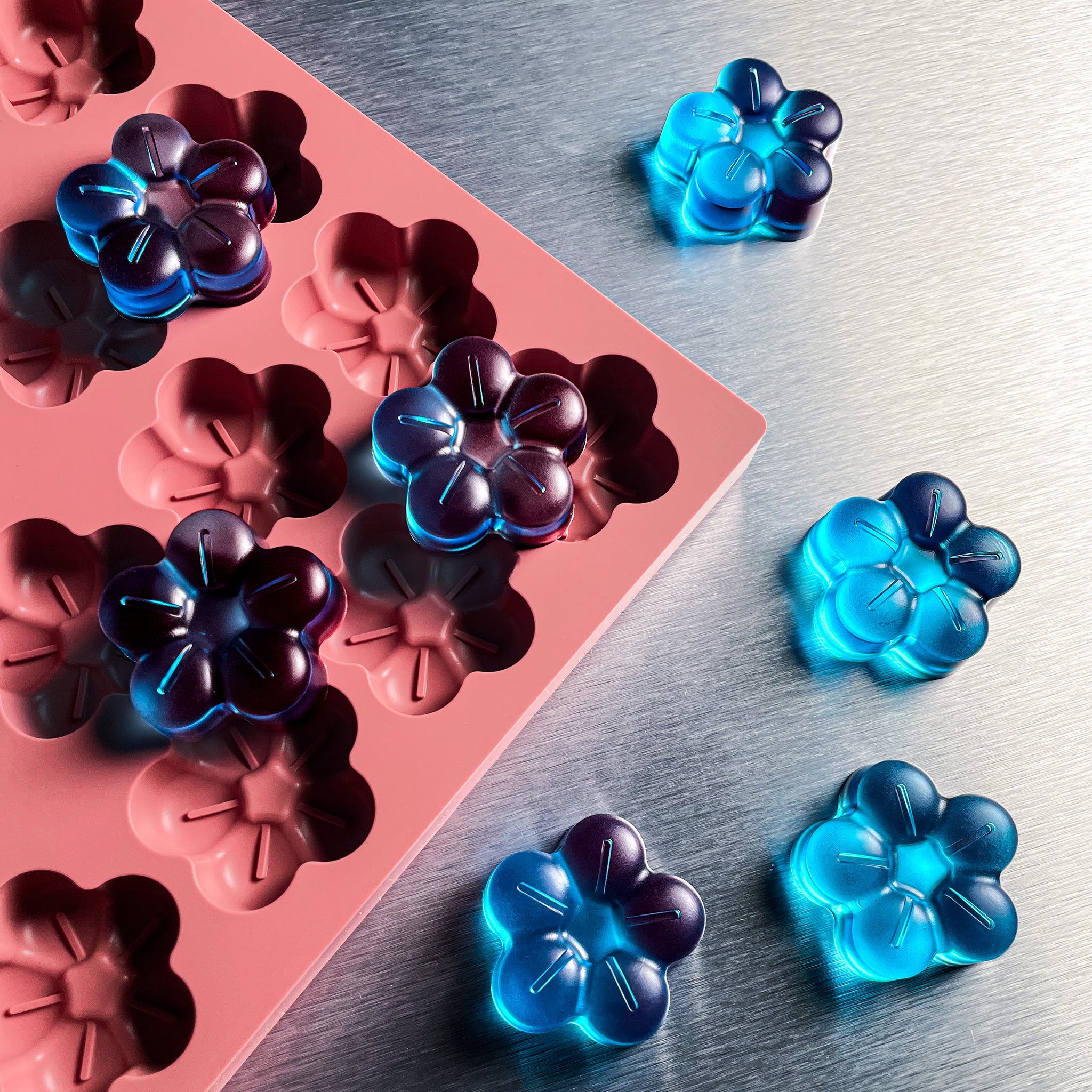 Flower Gummy Mold | THC & CBD Candy Molds | Dark City Molds